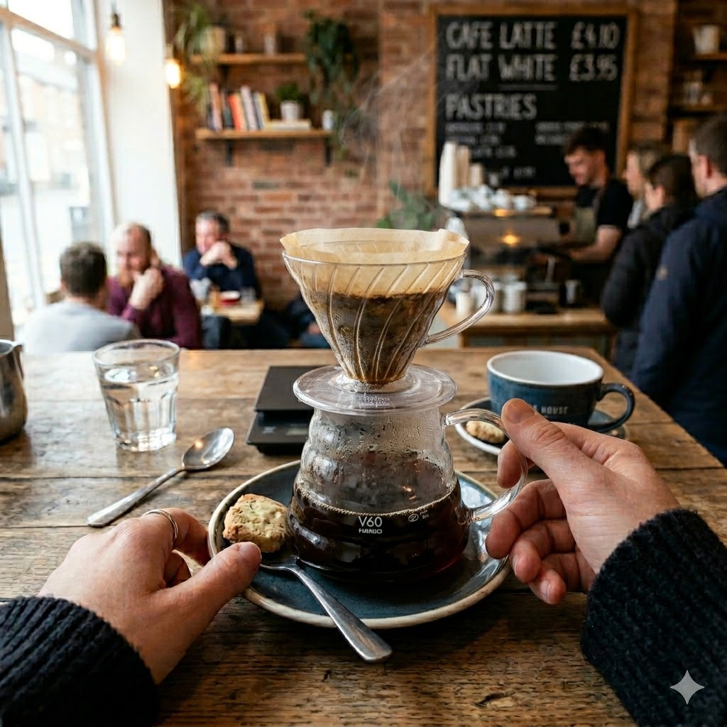 V60 Hot dengan seduhan clean
